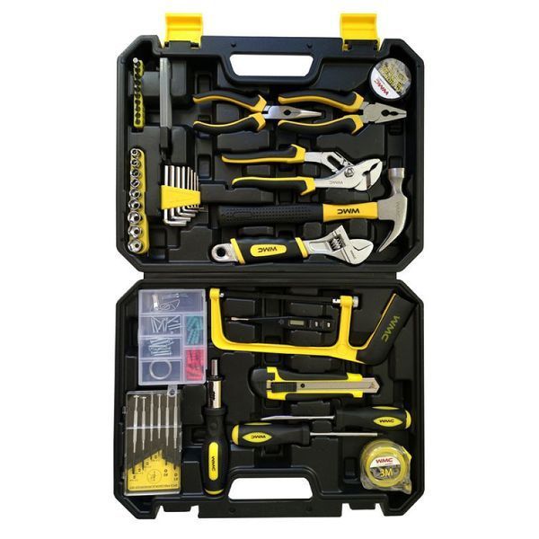 Набір інструментів комбінований слюсарний 1/4'' 100 предметів WMC Tools 20100 47690 фото