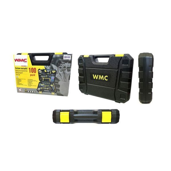 Набір інструментів комбінований слюсарний 1/4'' 100 предметів WMC Tools 20100 47690 фото
