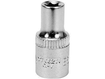 Головка торцева YATO TORX E6 квадрат 1/4" L= 25 мм CrV [24/240/480] YT-05213 YT-05213 фото