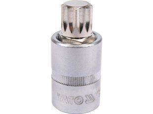 Головка торцева до квадрату 1/2" YATO з насадкою SPLINE M16, L= 55 мм YT-04346 YT-04346 фото