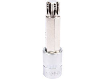 Головка торцева до квадрату 1/2" YATO з насадкою SPLINE M17 L= 100 мм YT-04357 YT-04357 фото