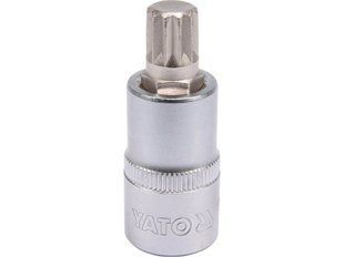 Головка торцева до квадрату 1/2" YATO із насадкою SPLINE M12 L= 55 мм YT-04344 YT-04344 фото