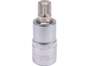 Головка торцева до квадрату 1/2" YATO із насадкою SPLINE M12 L= 55 мм YT-04344 YT-04344 фото