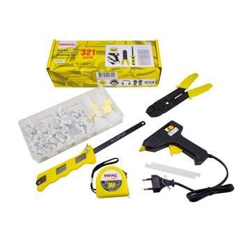 Набір слюсарного інструменту 321 предметів клейовий пістолет WMC Tools 10321 51166 фото