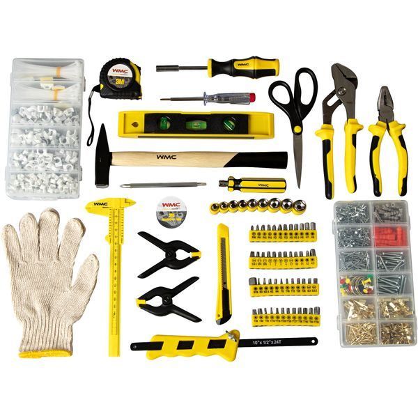Набір слюсарного інструменту 1/4'' 1200 предметів стілець WMC Tools 201200 48155 фото