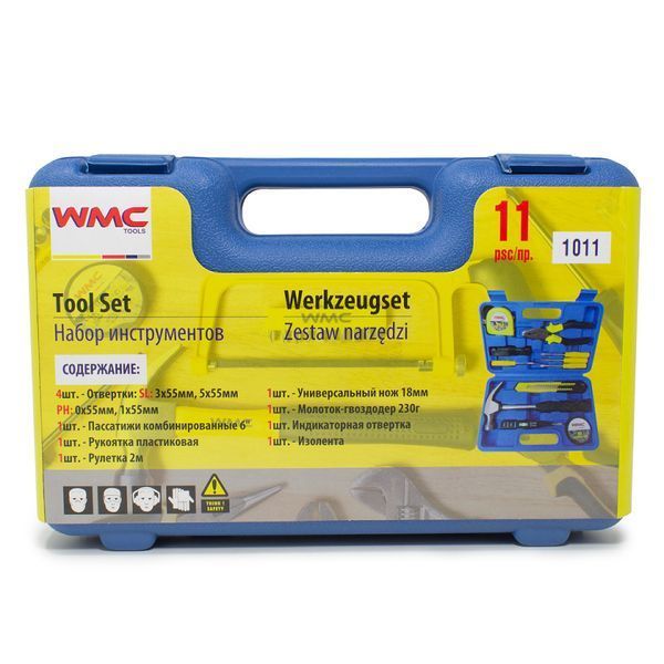 Набір слюсарного інструменту 11 предметів WMC Tools 1011 50602 фото