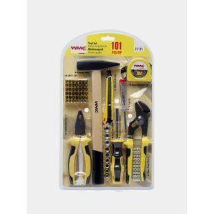 Набір інструментів комбінований слюсарний 1/4'' 101 предметів WMC Tools 20101 47910 фото