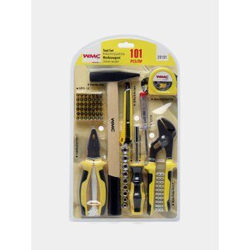 Набір інструментів комбінований слюсарний 1/4'' 101 предметів WMC Tools 20101 47910 фото