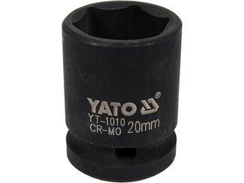 Головка торцева ударна 6-гранна YATO до квадрату 1/2" М=20 мм L= 39 мм YT-1010 YT-1010 фото