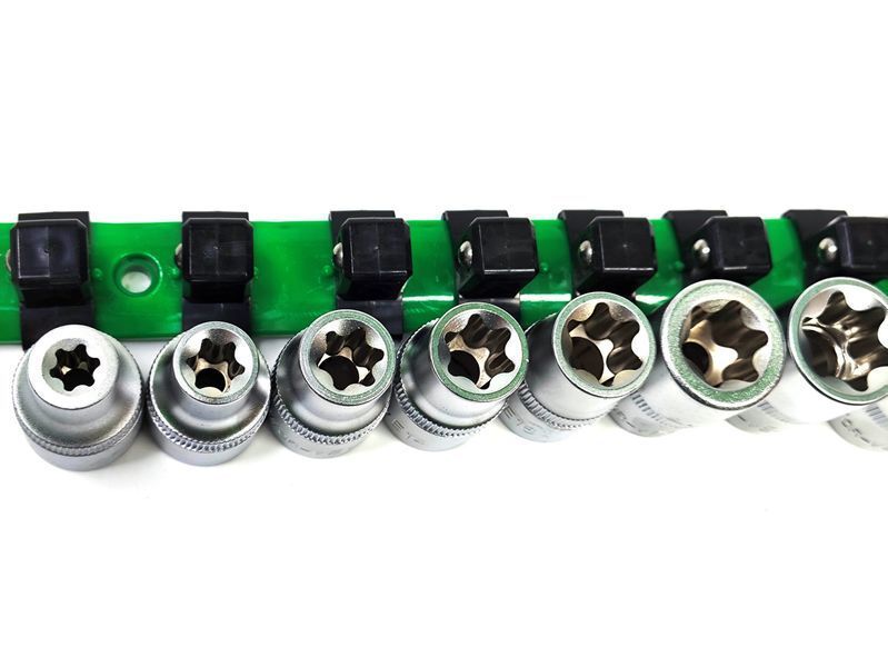 Набір головок 1/2" TORX E8-E24 на планці 8 предметів Aeroforce AE-M0108-2 AE-M0108-2 фото