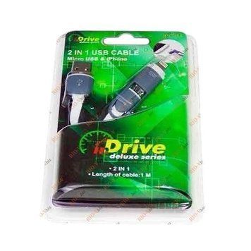 Кабель inDrive USB 1m 9220 фото