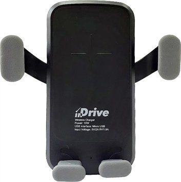 Автотримач для телефону InDrive IDH-101 Black-Gray 9263 фото