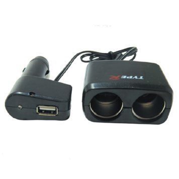 Розгалужувач прикурювача King Company KSU-202 2-1+USB з дротом 1895 фото
