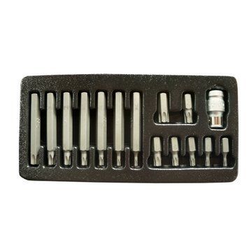 Набір біт Torx 25-55 L-30/75 мм на 10 мм 15 предметів KingRoy (31562) 7188 фото