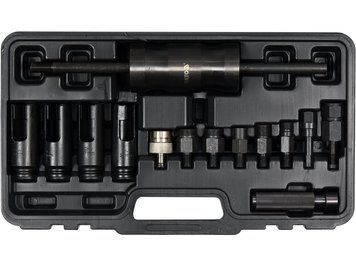 Знімачі форсунок інжекторів YATO інерціальні сумісні з BOSCH,DELPHI,DENSO,SIEMENS, 14 шт YT-06174 YT-06174 фото