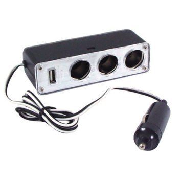 Розгалужувач прикурювача King Company KSU-206 3-1+USB 12V 687 фото