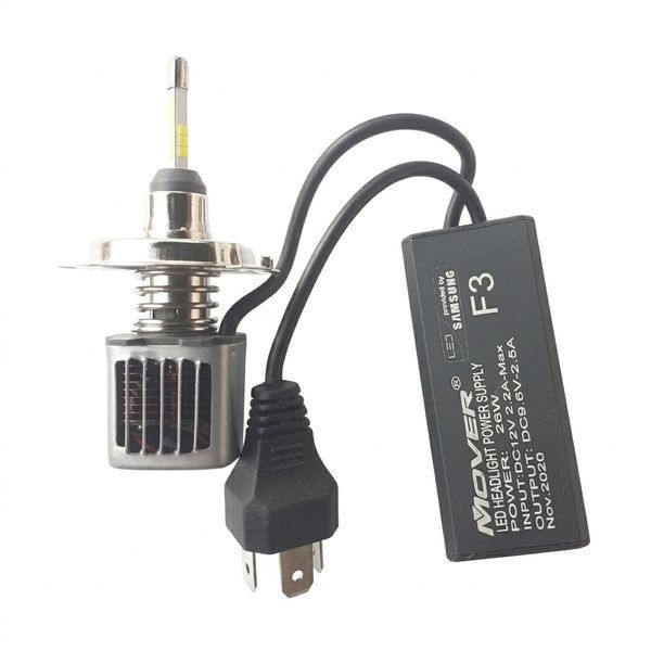 Автолампа LED King Company KF3-H4 26W 12-24V 2.2A 2600Lm 6500K 4505 фото