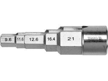 Ключ ступеневий YATO головка з квадратом 1/2" до головок 3/8", 29/68", 1/2", 21/32", 27/32", Cr-V YT-03317 YT-03317 фото