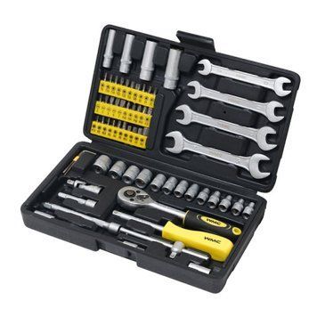 Набір інструментів 62 предметів 1/4" з ключами WMC Tools 2062 50310 фото