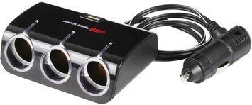 Розгалужувач прикурювача InDrive 12/24В с USB (IDC-073) 9284 фото