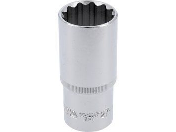 Головка подовжена 1/2" 12-гранна 30 мм L= 77 мм YATO YT-12948 YT-12948 фото