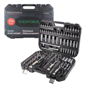 Набір інструментів комбінований 1/4''/3/8''/1/2'' 172 предметів FORCEKRAFT 41723-5 51889 фото