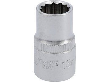 Головка торцева 12-гранна YATO квадрат 1/2" М=13 мм L= 38 мм YT-1275 YT-1275 фото