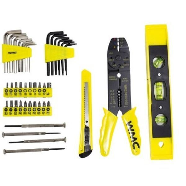 Набір інструментів комбінований слюсарний 1/4'' 130 предметів WMC Tools 10130 50784 фото