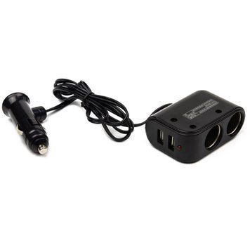 Прикурювач розгалужувач inDrive IDC-102 2-1+2 USB 9283 фото
