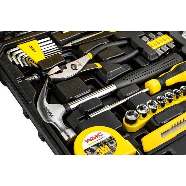 Набір інструментів комбінований слюсарний 1/4'' 201 предметів WMC Tools 20201 51413 фото