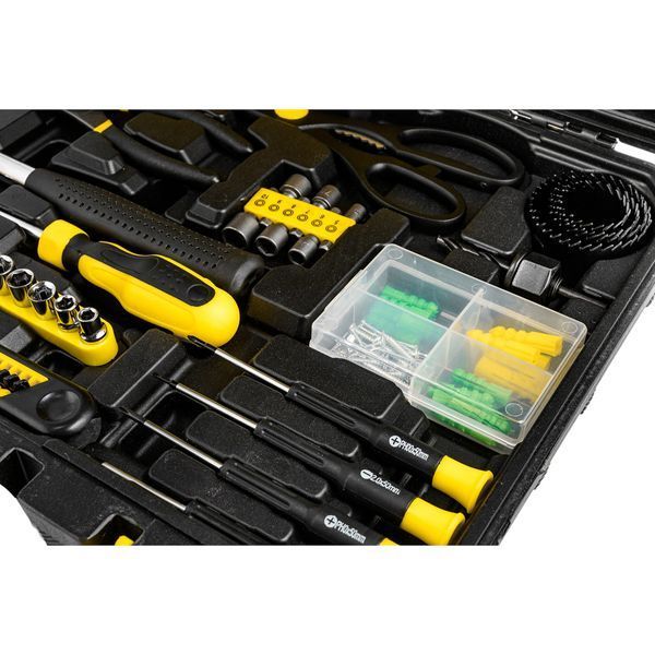 Набір інструментів комбінований слюсарний 1/4'' 201 предметів WMC Tools 20201 51413 фото