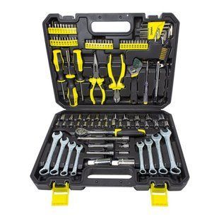 Набір інструментів комбінований слюсарний 1/4''-3/8'' 122 предметів WMC Tools 30122 50787 фото